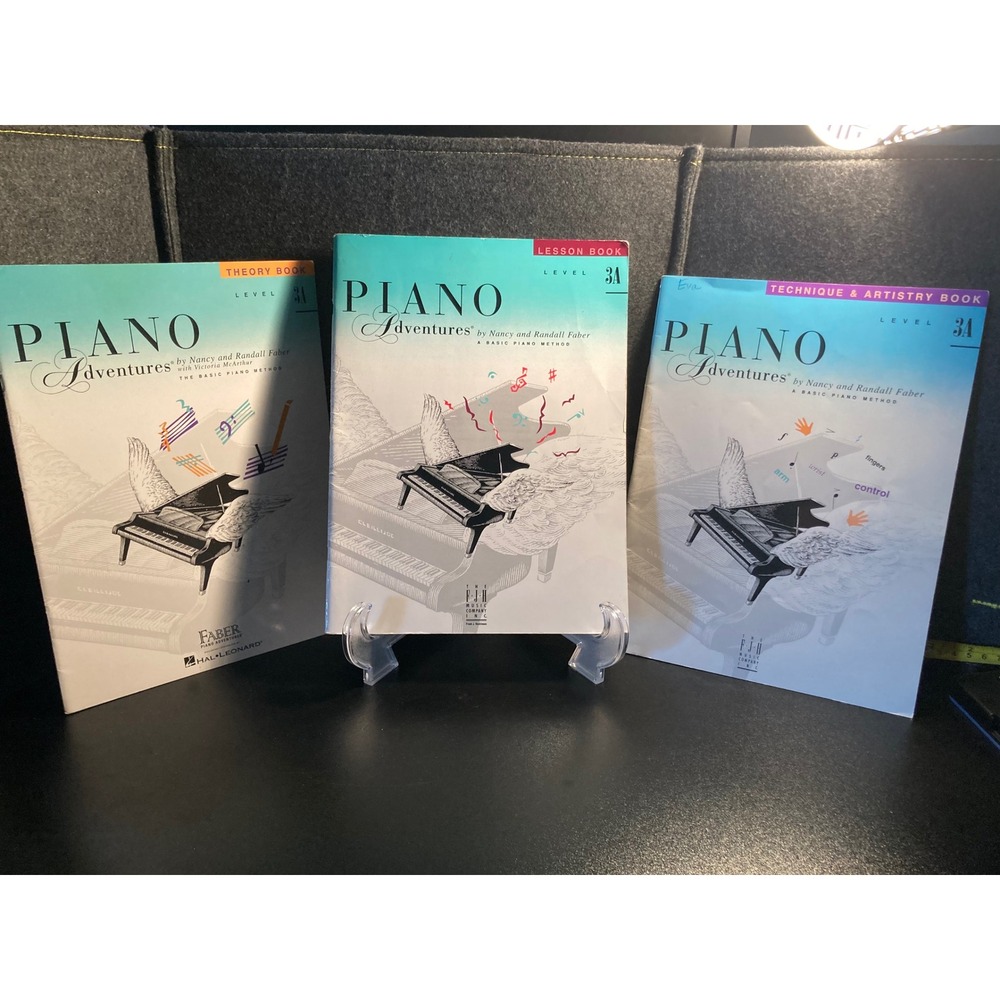 Faber Piano Adventures Level‎ 3A Lesson Theory Technique Artistry Book Lot of 3